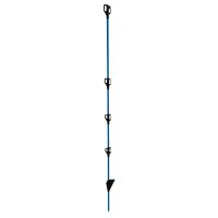 Niebieski słupek z włókna szklanego Compact+ 117 cm z izolatorami