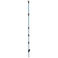 Niebieski słupek z włókna szklanego Compact+ 147 cm z izolatorami