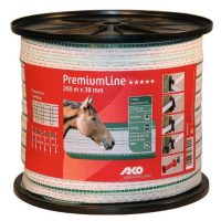 Taśma PREMIUM LINE S-38 biało-zielona 200 m