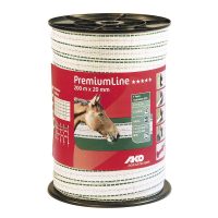 Taśma PREMIUM LINE S-20 biało-zielona 200 m