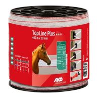 Taśma Top Line Plus 20 mm 400 m biało-czerwona