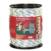 Linka PREMIUM LINE biało-zielona Ø6,5 mm 200 m